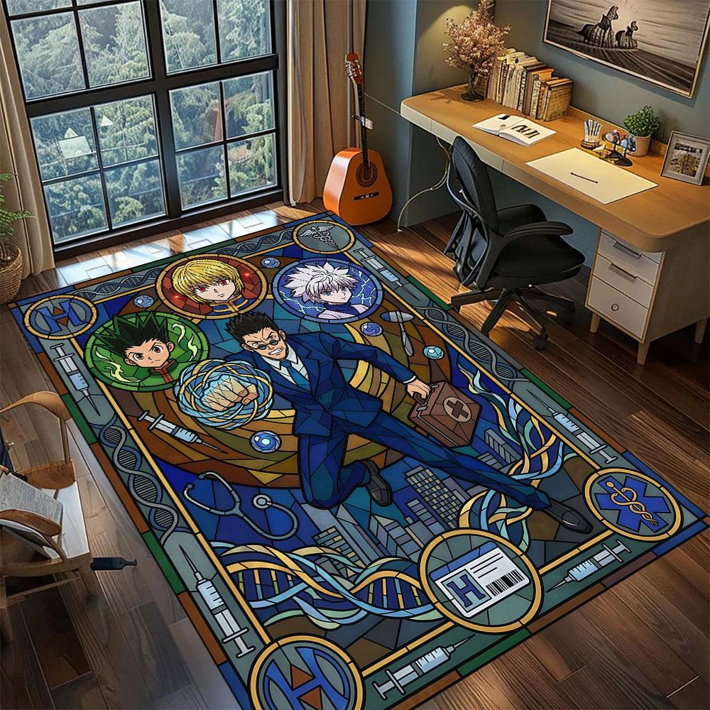 

Hunter anime character Carpet for Living Room Bedroom Home Decor Cool Movie Mat Play Floor Mat 60x90cm