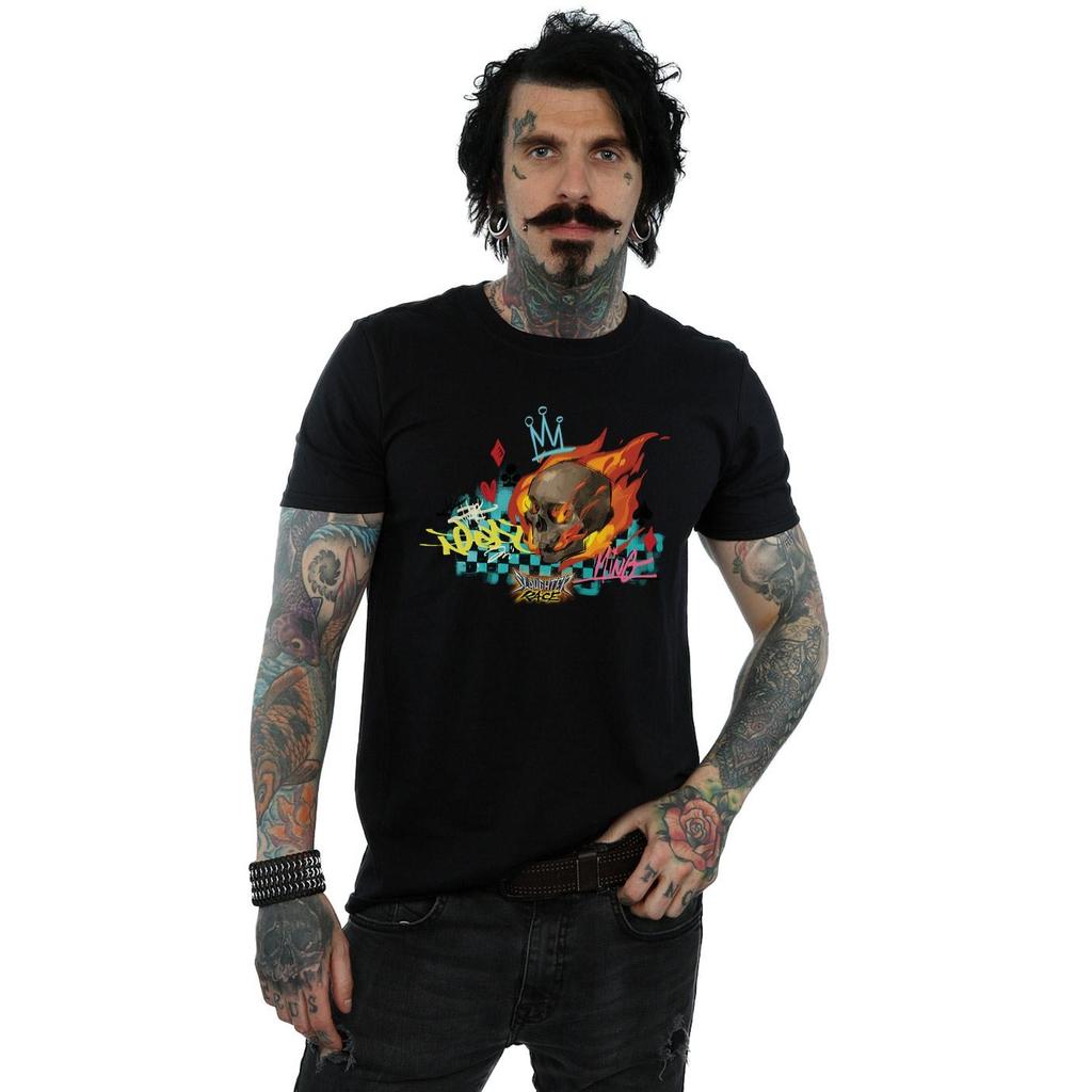 Disney Mens Wreck It Ralph Race Skull T-Shirt