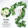 Artificial Rose Flower Vine for Indoor Decoration: Ceiling Hanging & Living Room Decor