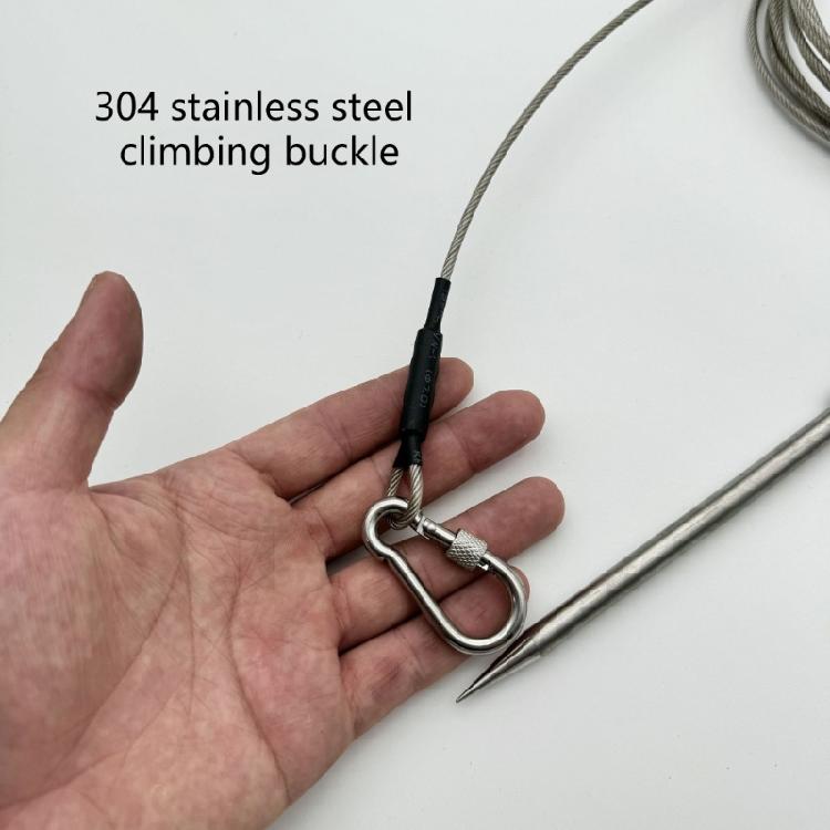 Spear Fishing Fish Stringer Replacement Fish Needle Hook Stringer with Cable and Float Ball Fishing Equipment Enduring