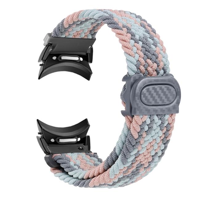 No Gaps Braided Band For Samsung Galaxy Watch 6 4 Classic/5 Pro/44mm 40mm 47mm 43mm Correa Nylon Bracelet Galaxy Watch 6 Strap