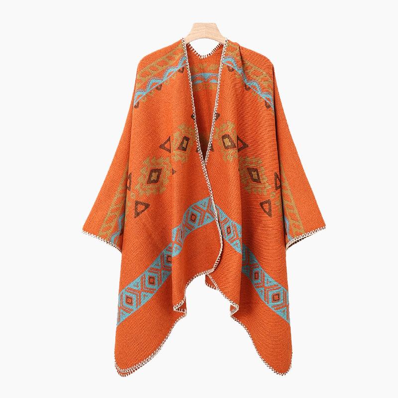 Men's Knitted Open Front Shawl Wrap Soft Vintage Poncho Cape Casual Oversized Shawls Cardigan Poncho Scarf Blanket  Lightweight Shawl Scarf for Men