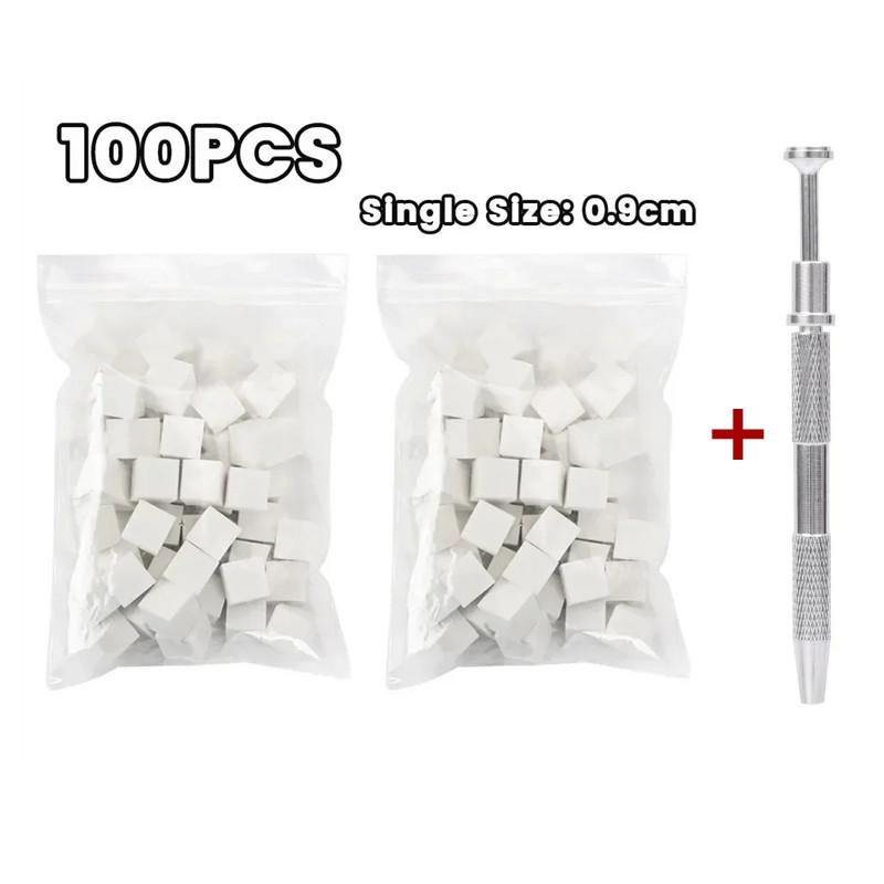 Mini Square Nail Art Sponge with 4 Claws Nail Sponge Metal Grabber Set Multipurpose Blush Gradient Sponges Beauty Manicure Tools