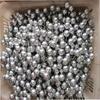 Artificial Holly Berries, 10 Mm Fake Berries Decor On Wire for Christmas Tree Decorations Flower Wreath DIY Craft Use (Pack of 200, Silver)