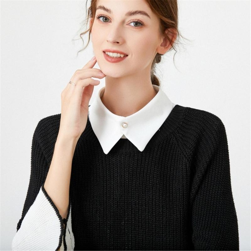 Breathable Lapel Collar Detachable Collar Turn Down Collars Decorative Neckwear for Women Formal Event Styling Accessory