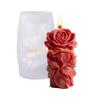 92MF Rose Flower Cylinder Silicone Molds for Candle Soap Home Decoration