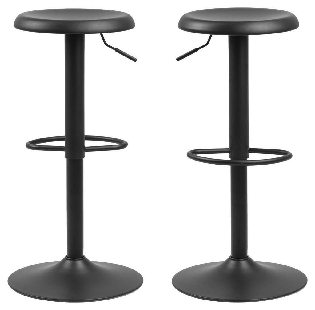 Finch BAR STOOL, BLACK, SWIVEL, ADJUSTABLE
