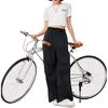 Li Ning Sports Lifestyle Series Letter Casual Breathable Comfortable Knitted Short Sleeve T-Shirt Women T-Shirts Off-White AHSU530-1