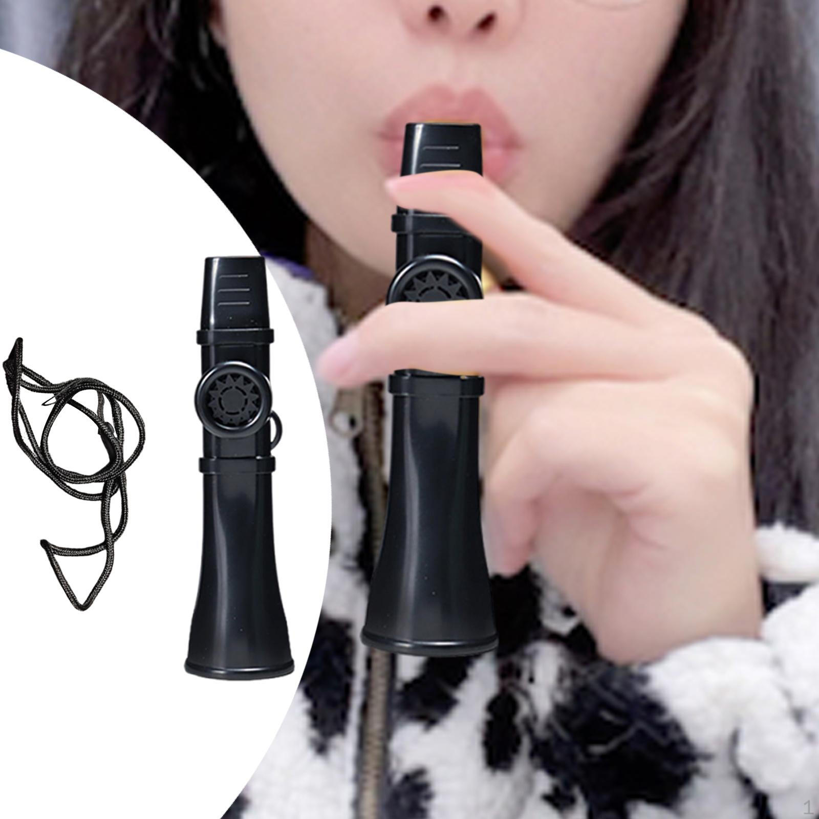 

Professional Kazoo Portable Kids Toy Mouth Flute for Ukulele Piano All Ages чёрный