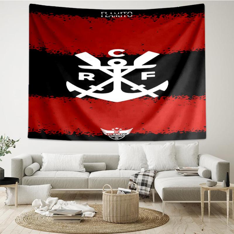 1PC Fla-mengo Club Crest Printed Tapestry Room Decoration Wall Hanging for Living Room Bedroom, dormitory, Birthday and Christmas gifts