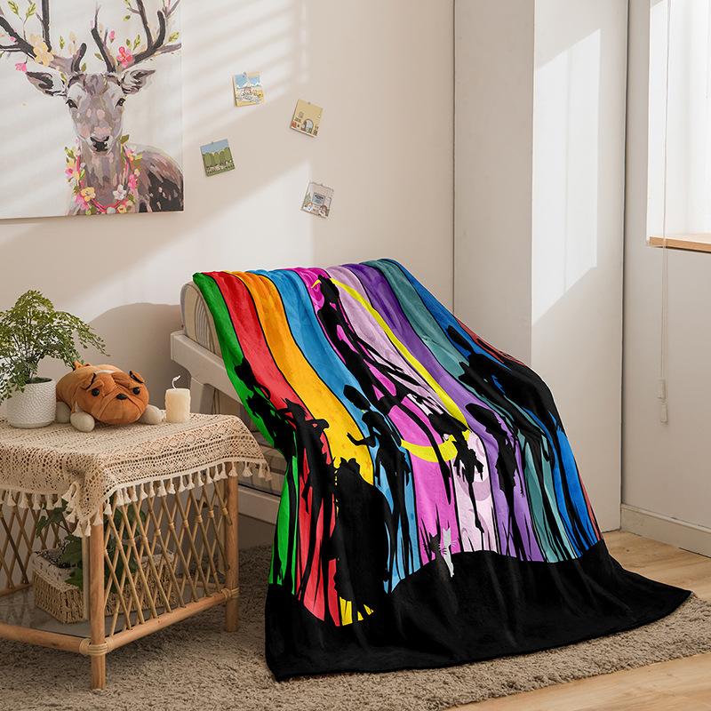 Cartoon Beautiful Girl Series Double-Sided Flannel 3D Digital Printing Blanket Blanket