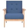 Fauteuil - vidaXL - Bleu - Tissu polyester - 1 place - Design contemporain