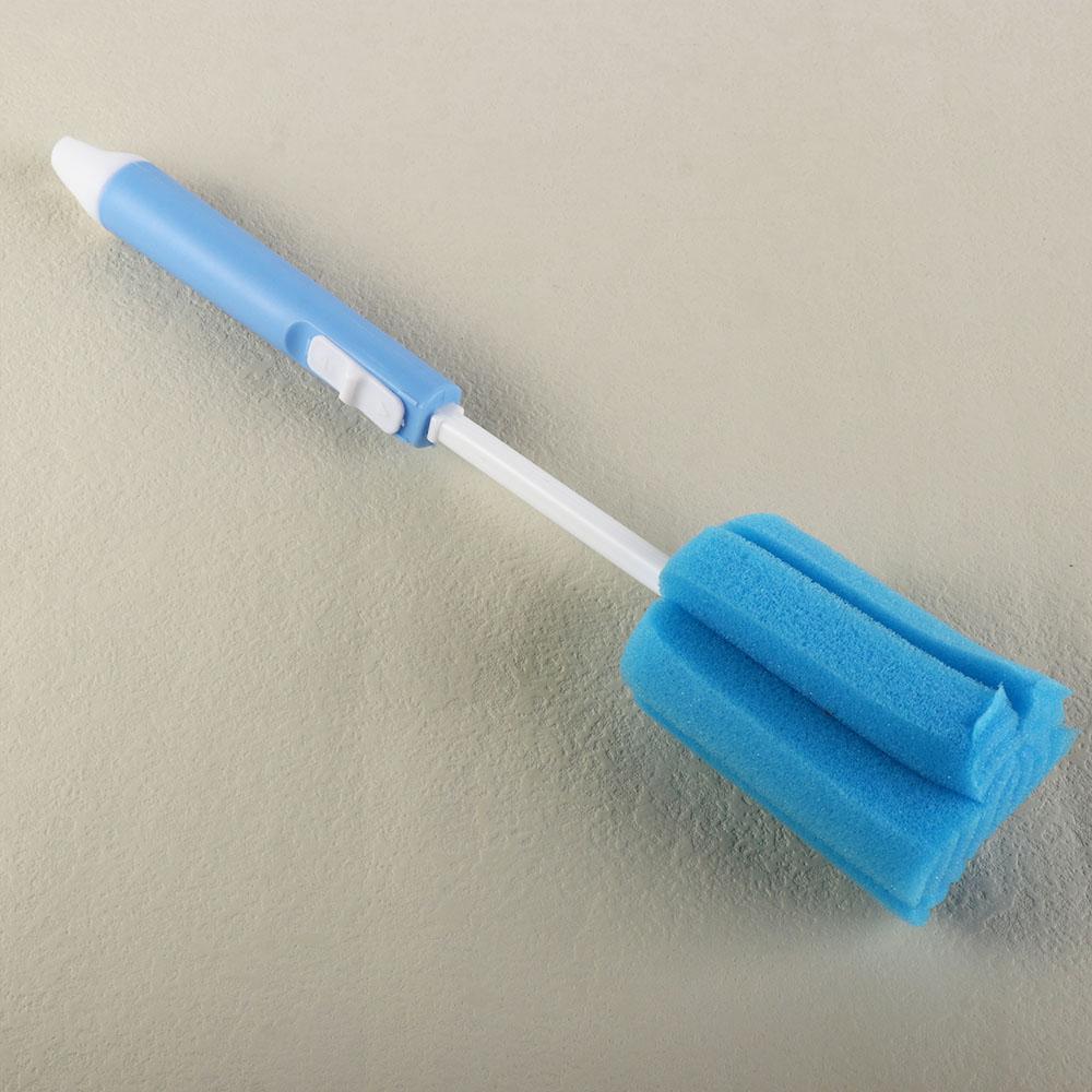 Plastic Baby Bottle Brush Removable Sponge Cleaning Brush Cleaning Tool Sponge Cup Brush Glass Cup