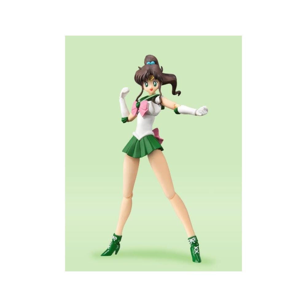 TAMASHII NATIONS S.H. Figuarts Sailor Moon Sailor Jupiter Animation Color Edition 150mm PVC Action Figure