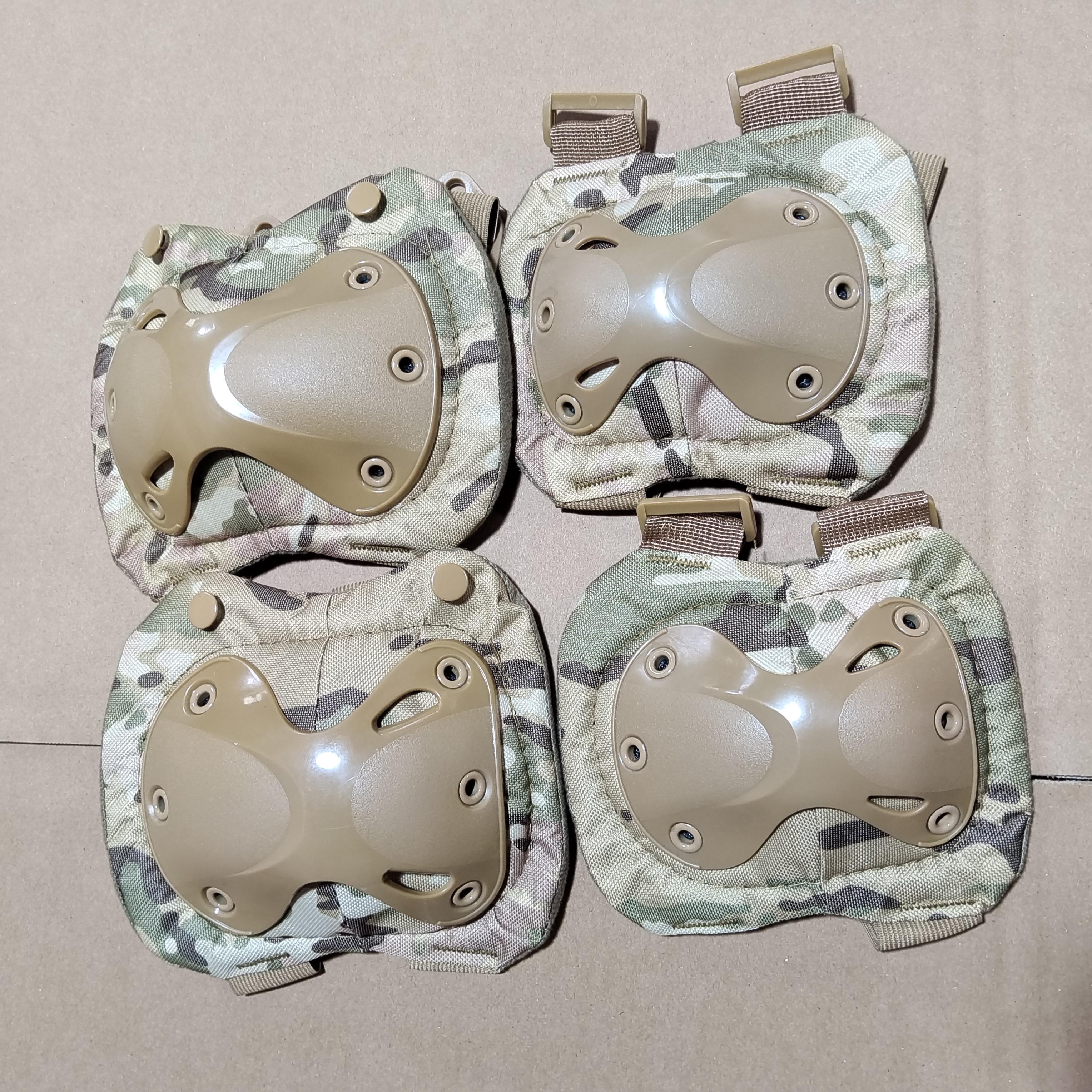 

Tactical Combat Knee & Elbow Protective Pads Set For Outdoor Cs Paintball Game Cycling Safety Skateboarding Gear Skates