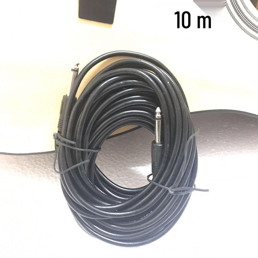 Shielded Noise Reduction Audio Cable for Guitar, Bass, and Speaker Connection