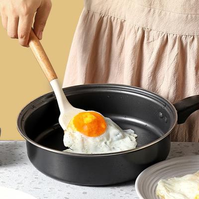 Spatola in silicone Gadget da cucina facile da pulire Resistente alle alte temperature Manico in legno Spatola a fessura Cucchiaio da zuppa Comodo