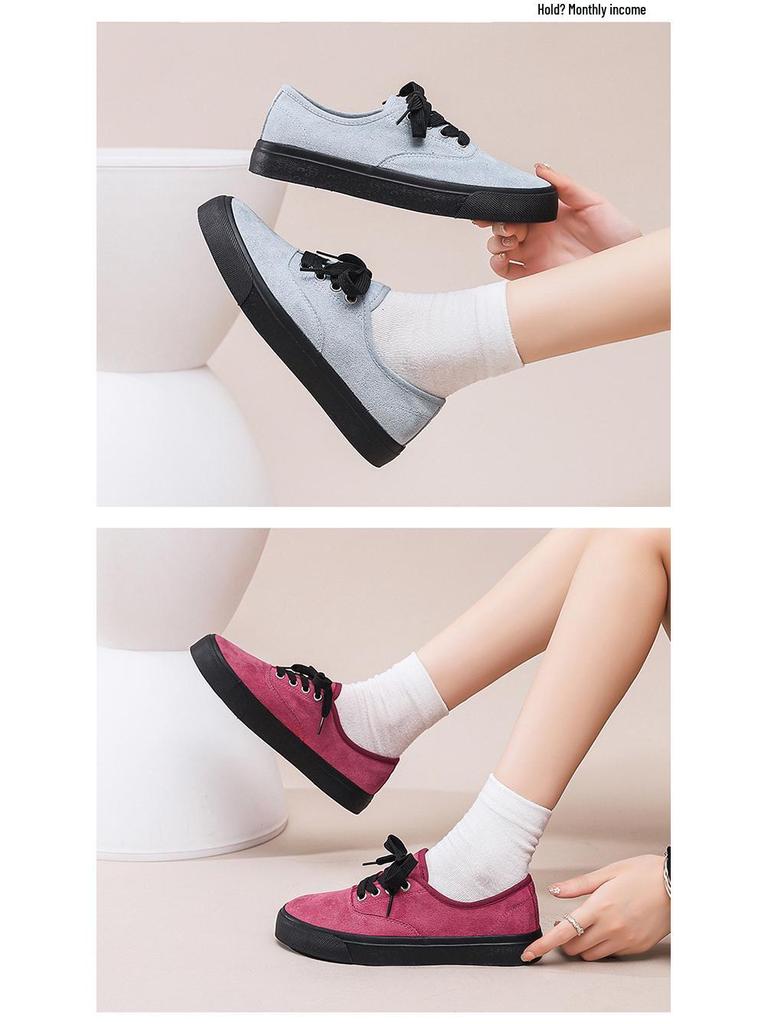 Dámské černé plátěné šněrovací nízké ležérní prodyšné skate boty