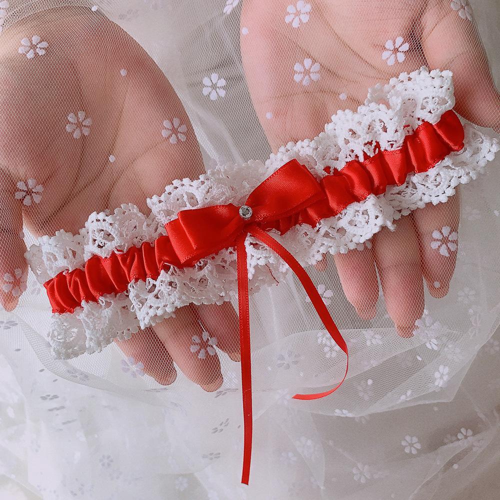 Kasure Hurtownia Kobiety Dziewczyna Księżniczka Cosplay Wesele Impreza Ślubna Koronka Kwiatowy Niebieski Noga Pierścień Pętla Pończocha Pas Do Pończoch