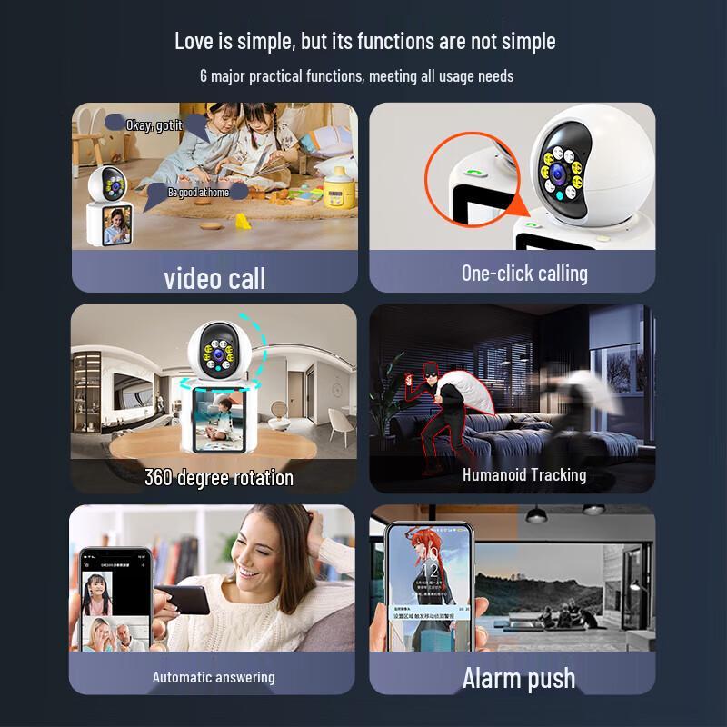 Bataan Wireless 360° PTZ Home Security Camera (4G/WiFi) CN Plug (adapter Included)