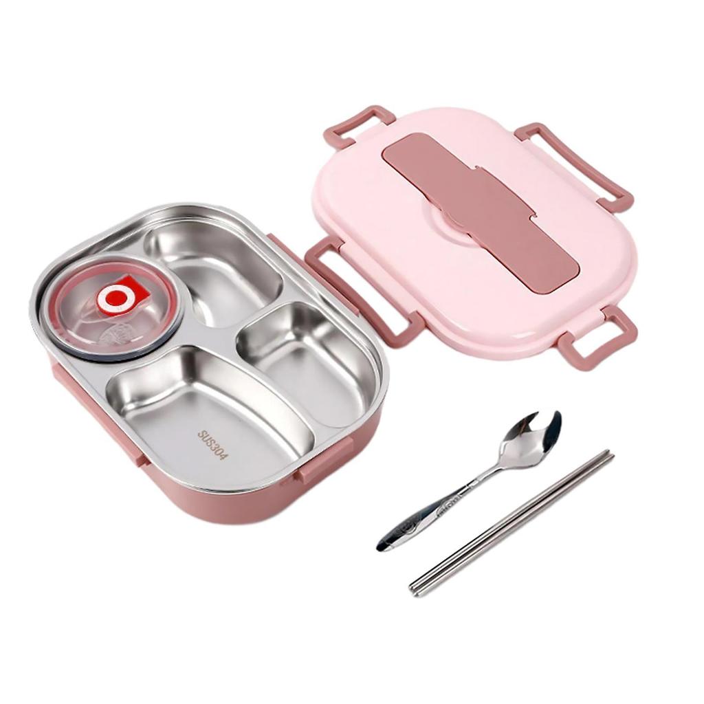 Stainless Steel Bento Lunch Box Portable Large Capacity Insulated Lunch Box for Student