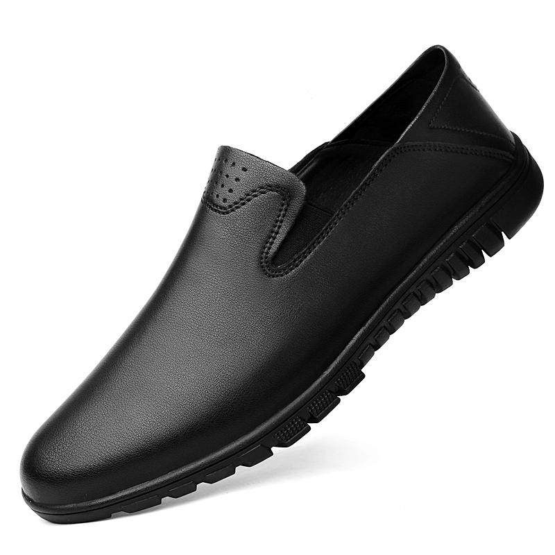 

Мужские классические туфли Slip on Outdoor 2024 Новое поступление Мужские туфли из натуральной кожи Универсальная мужская удобная деловая обувь 45 чёрный