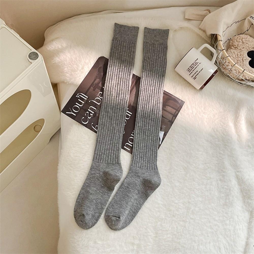 Japanese Style Women's Stockings Thicken Long Warm Socks Fashion Over The Knee Socks Winter