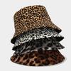 Summer Bucket Hat For Women Fashion Leopard Print Cotton Foldable Portable Panama Unisex Beach Fishing Bunny Sun Hat Hip Hop Bob