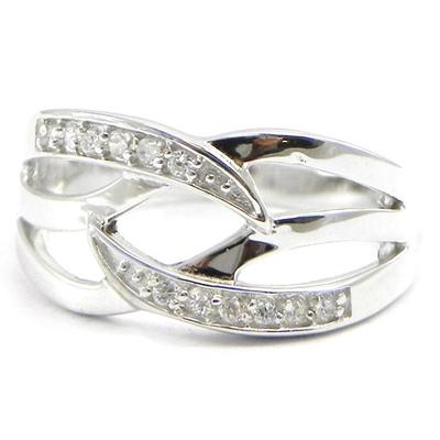 White 'Goddess' Silver Ring