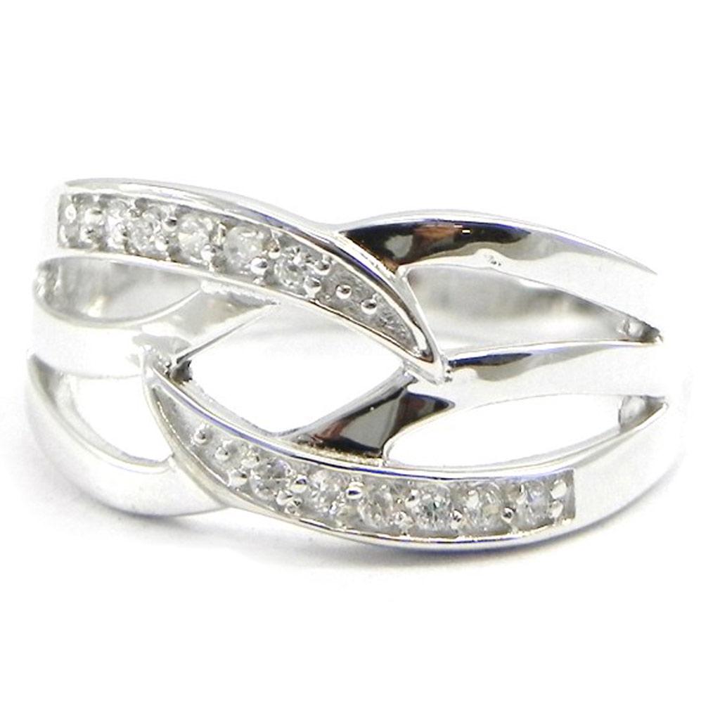 

Белое серебряное кольцо Goddess