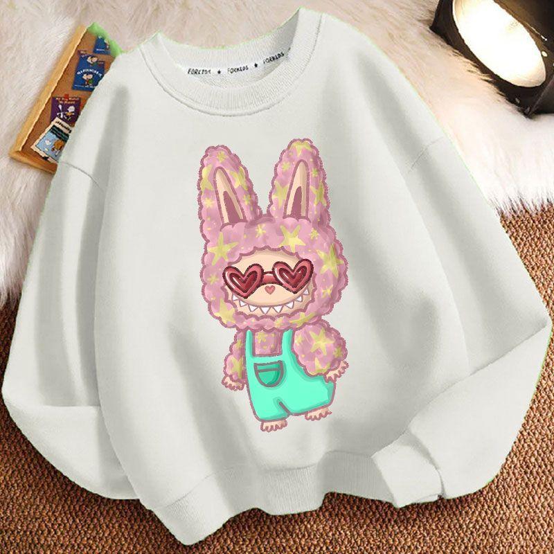

Cute Cartoon Round-neck Hoodie for Children, Long-sleeved Fashionable Loose Coat for Boys and Girls in Spring and Autumn 110