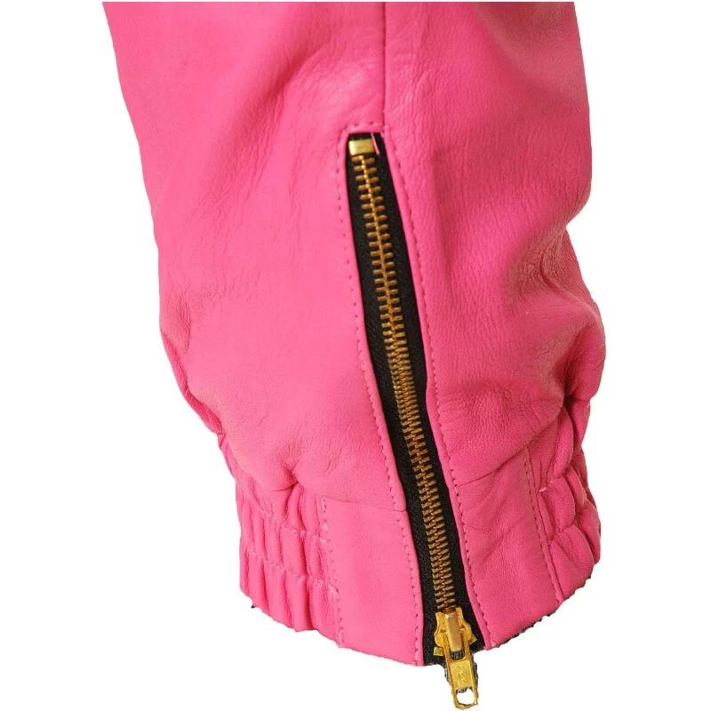 High Quality Trouser Pink Wear Pants Men Jogger Genuine Track Leather Lambskin