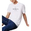 Calvin Klein Round Neck Letter Straight Cut Short Sleeve T-Shirt Unisex T-Shirts White 00040EM286-YAA