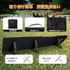 Evopow 100W Foldable Solar Panel with ETFE High Conversion Efficiency IP54 Waterproof and Lightweight and Compact Portable Solar Power Supply for Car