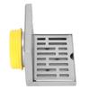 L-Shaped Structure Wall Drain Fits 2.95 Inch Pipe Corner Floor Drain Modern Floor Drain  Balcony