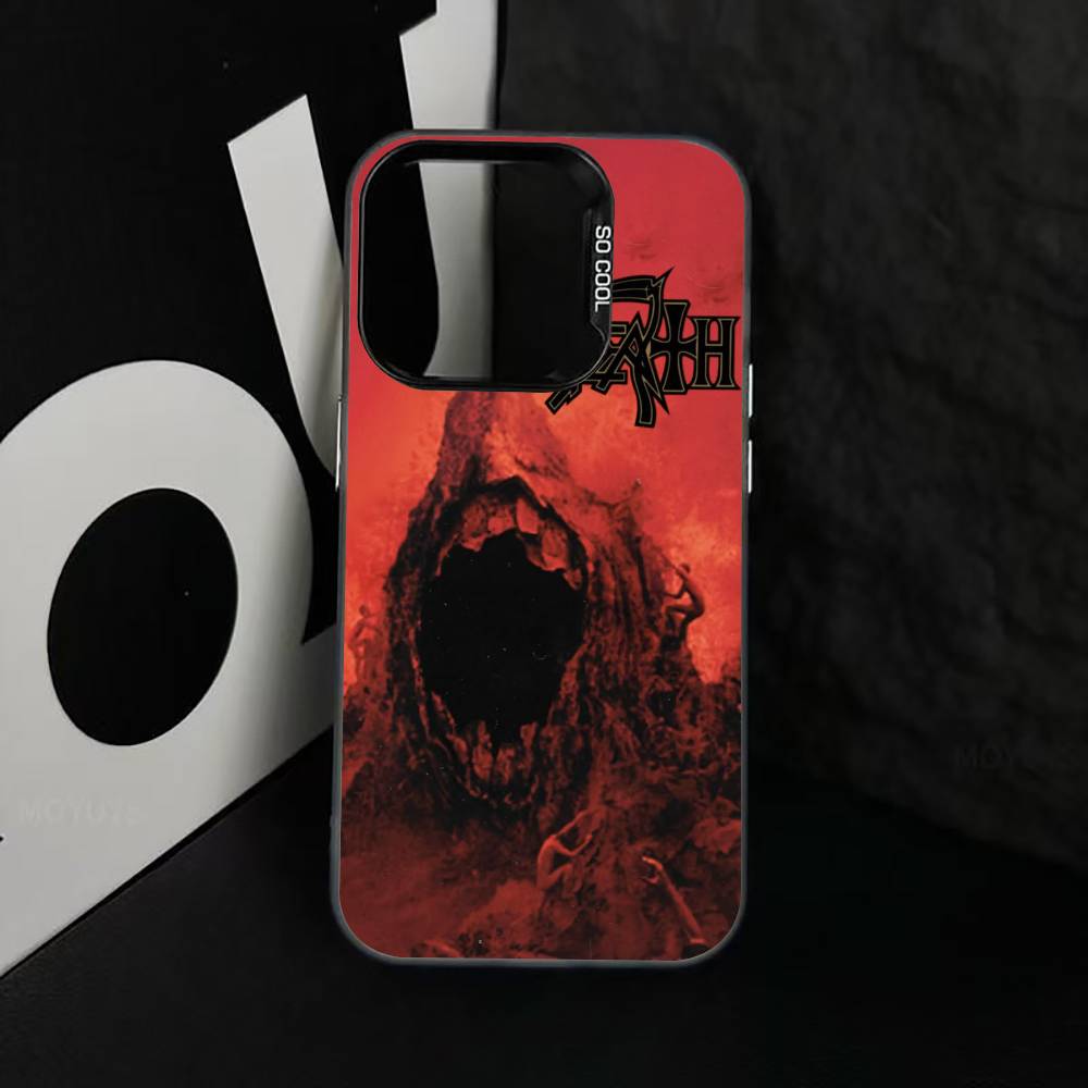 M-Metal B-Band D-Death Phone Case For iPhone 17,16,15,14,13,12,11 Plus,Pro Max,XS,Colorful Silver Phone Case Funda Cover