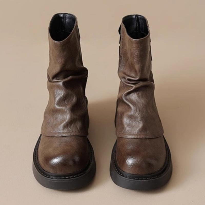 2025 Platform Women Mid Calf Boots Fashionable Versatile Anti Slip Short Shoes Autumn Winter Casual Comfortable Women Boots