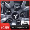 Bilklistermärke 56/57MM 4ST 29ST för Tesla Model Y Model 3 S/X Dammskydd Hjul Bilfälgens Navkåpa Center och Däckventilskydd