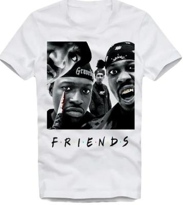 T-shirt vintage Gravediggaz Friends Blanc Unisexe Toutes Tailles JM535 T-shirt Unisexe