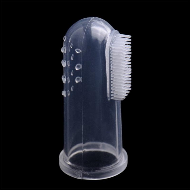 Pet Finger Cot Toothbrush for Dogs and Cats - Latex Oral Cleaning Tool