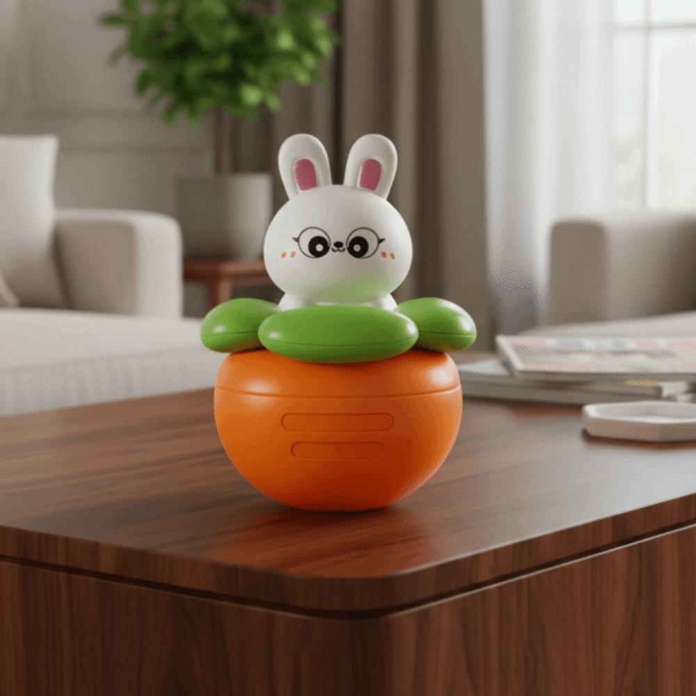 Toy Doll Rabbit Carrot Tumbler Doll Crafts Rabbit Tumbler Toy Lovely Baby Swing Toy Birthday