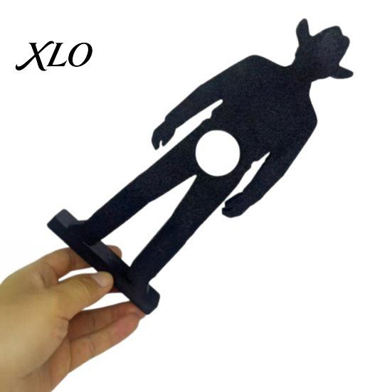 Cowboy Figure Bottle Stand 3D Printed Wine Rack, Creative Holder, Stable Desktop Artistic Support Art Ornament for Home Kitchen Dining Table