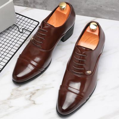 Trendy Heren Casual Zwart Bruin Veterschoenen Oxford Cuban Schoenen Gentleman Zakelijke Platte Schoenen Feest Schoenen Zapatos Hombre