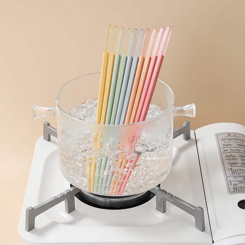 KOBACH Fruit Ice Colorful Alloy Chopsticks