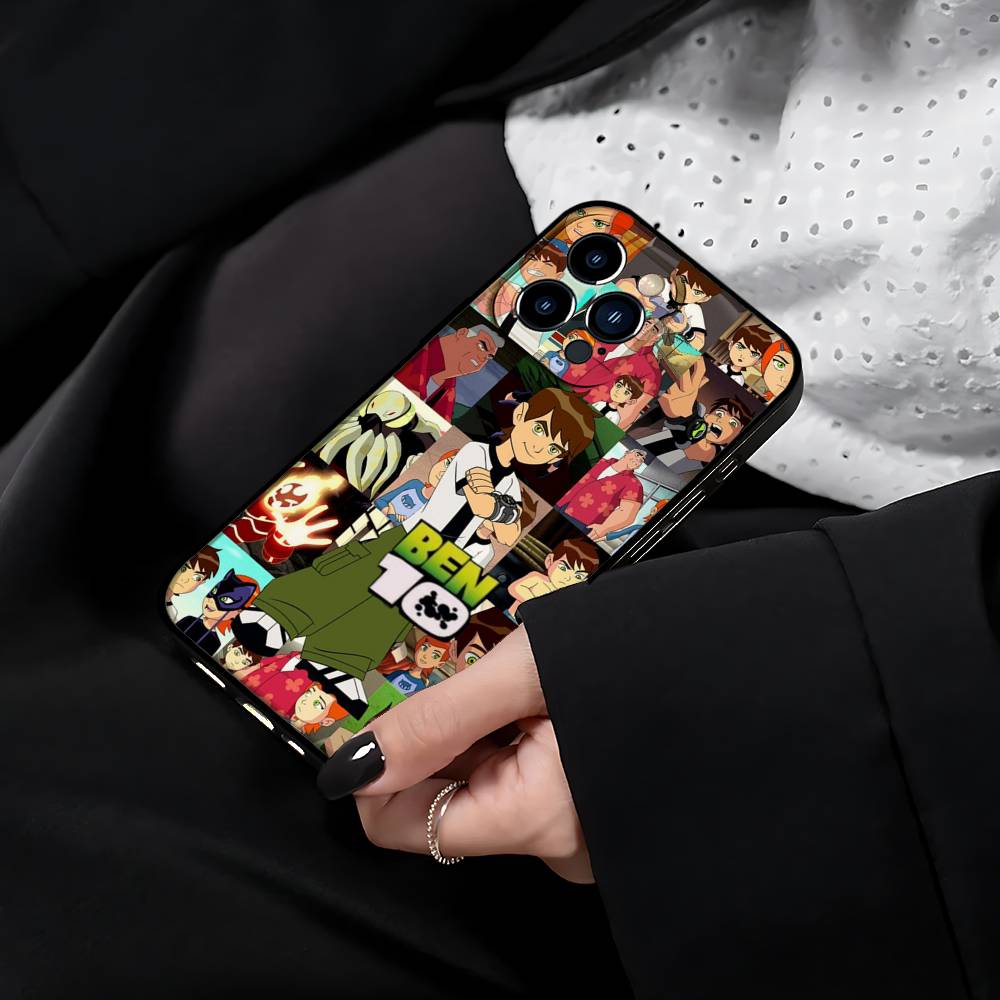 Cartoon B-Ben 10 Phone Case For IPhone 17 15 Pro Max 14 Pro 12 11 13 Mini X XR XS 16 Plus SE Back Cover