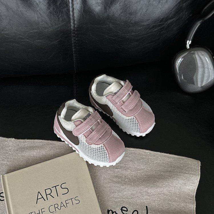 2025 summer new baby functional shoes 1-3 toddler shoes mesh breathable girls Forrest Gump shoes boys net shoes