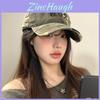 Vintage Geometric Baseball Cap With Sun Protection For Women