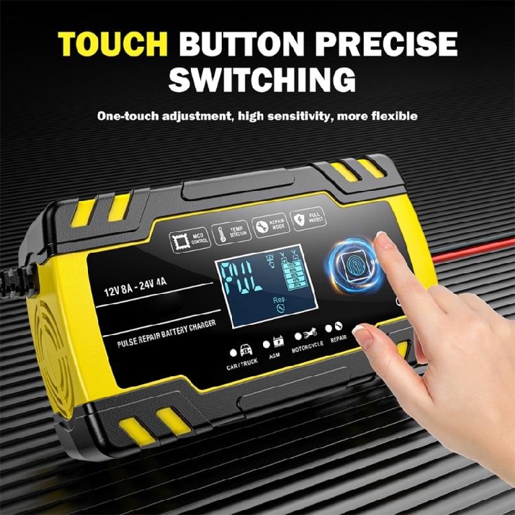 12V 24V Car Motorbike Battery Chargers AGM Lead-Acid Automatic Repair Device