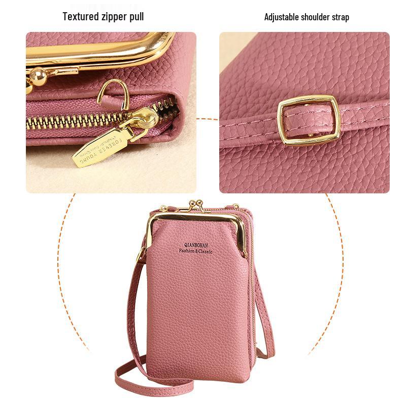 Trendy Women's Crossbody Mobile Phone Bag: Multifunctional Wallet & Coin Purse