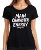 Main Character Energy Funny Gift Influencer Retro Pink Unisexs Tshirt